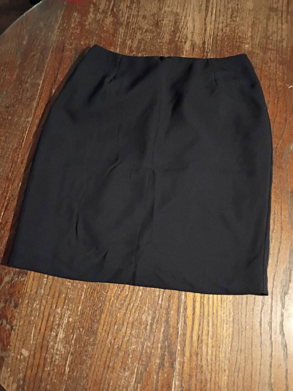 Size 10 Kim Rogers Signature Black Lined Rear Zip Pencil Straight Skirt